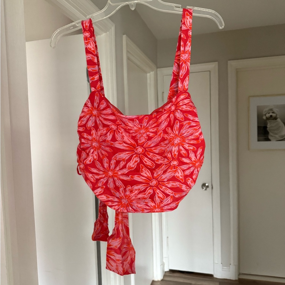 Free people crop tie back top